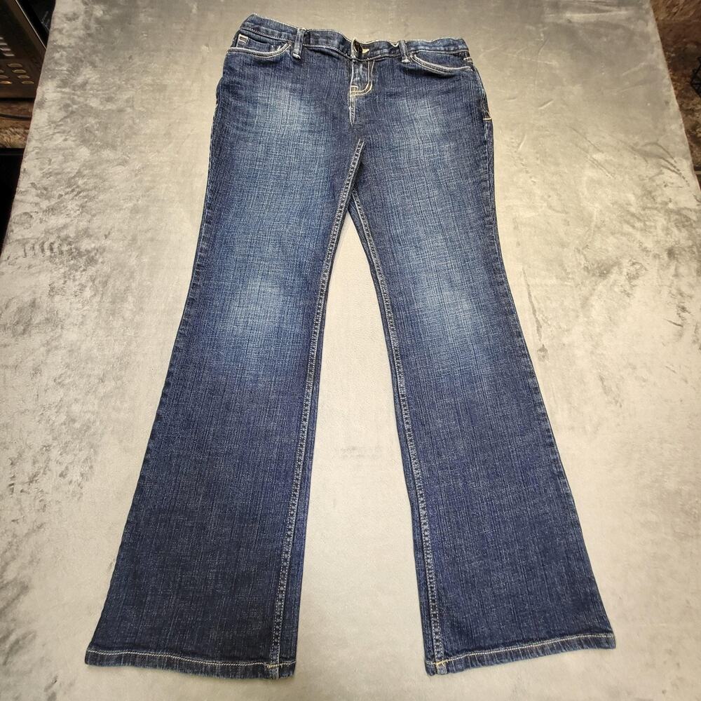 Mossimo Bootcut Jeans Womens 12 Blue Medium Wash Cotton Spandex Regular